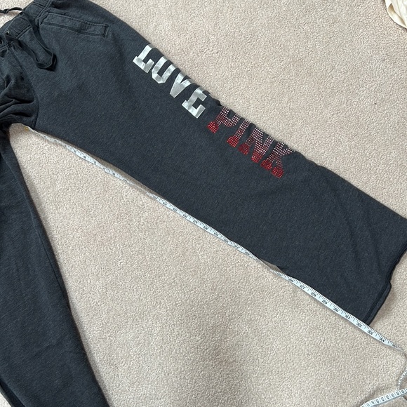 Victoria’s Secret pink bling rhinestone boyfriend sweatpants - Picture 9 of 11